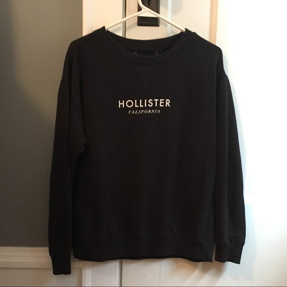 Hollister Black Crewneck